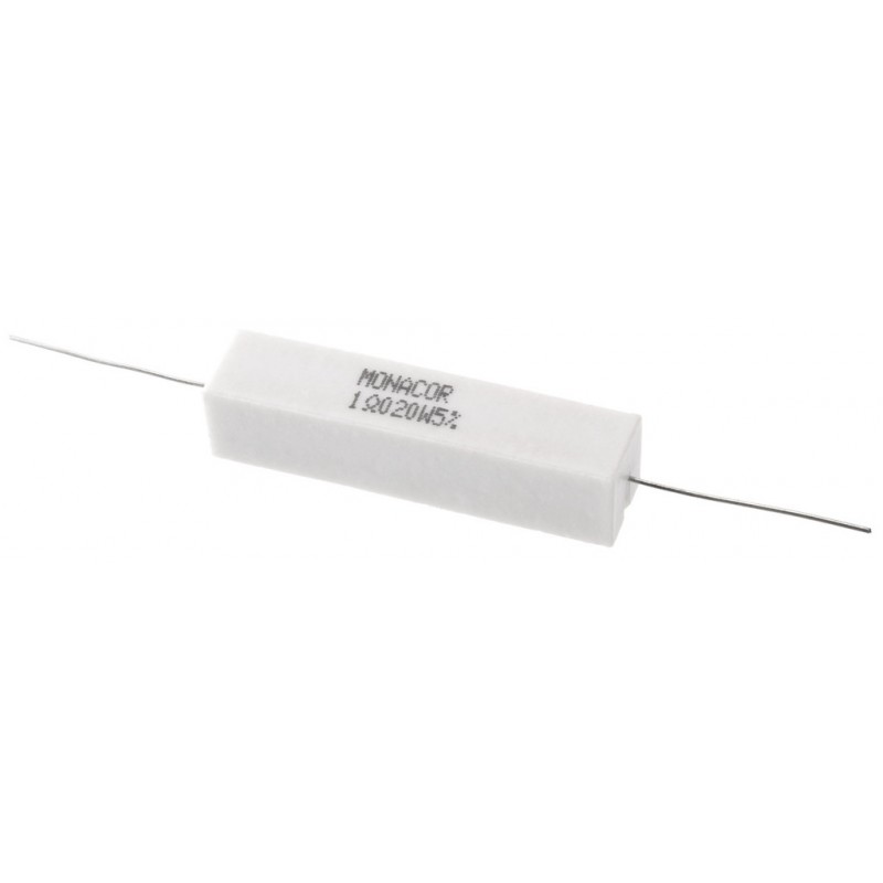 Résistance Ciment Monacor LSR-220/20 - 22 Ω, 20W, Pour Crossover Audio Et Charge - 5